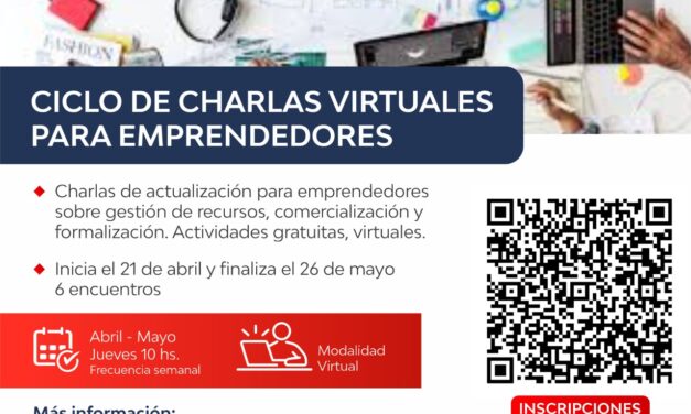 Emprendedores podrán capacitarse de manera virtual durante abril y mayo