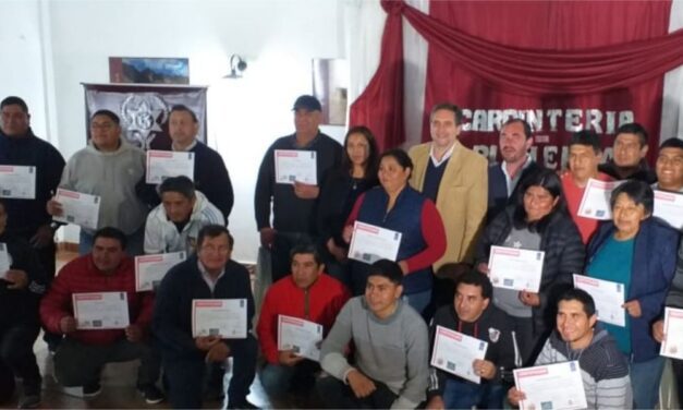 Salta Capacita: trabajadores de Chicoana recibieron formación en oficios