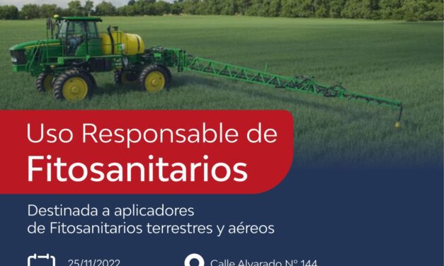 Capacitarán sobre “Uso Responsable de Fitosanitarios” en Rosario de la Frontera