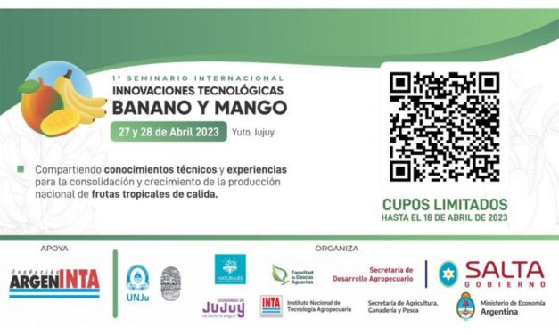 Cierran inscripciones para el seminario «Innovaciones tecnológicas para la producción de frutas tropicales: banano y mango»