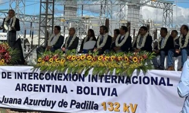 Inauguraron el electroducto «Juana Azurduy»