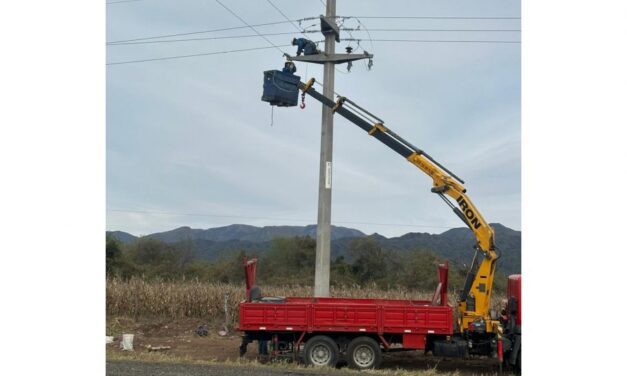 Finalizó la obra de la construcción de la red de energía eléctrica para el Área Industrial de Metán