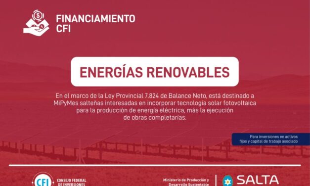 Nueva línea de crédito CFI destinada a energías renovables