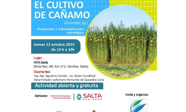 Este mes se realizará una jornada sobre cultivo de cáñamo