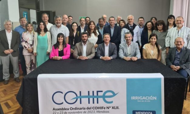 En Mendoza, Salta presidió una nueva reunión del Consejo Hídrico Federal