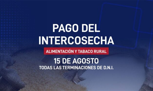 Intercosecha: mañana se pagarán las cuotas pendientes