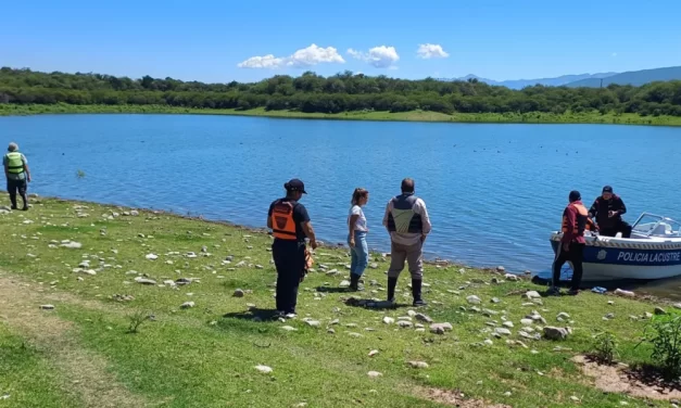 Nueva inspección en búsqueda del yacaré divisado en el dique Cabra Corral