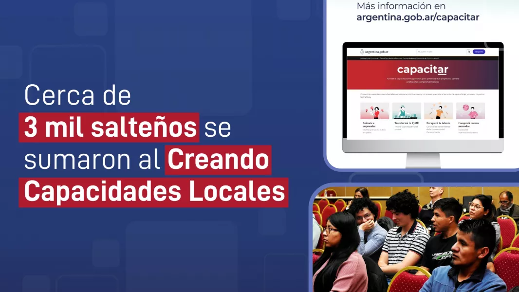 Cerca de 3 mil salteños podrán mejorar habilidades y competencias laborales