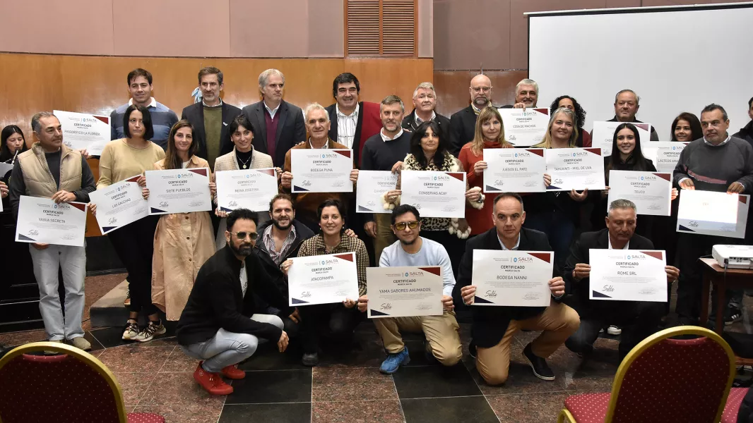 Marca Salta: Veintisiete empresas se certificaron