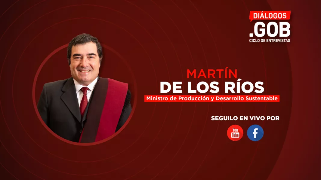 La próxima edición de Diálogos.GOB entrevistará al ministro Martín de los Ríos