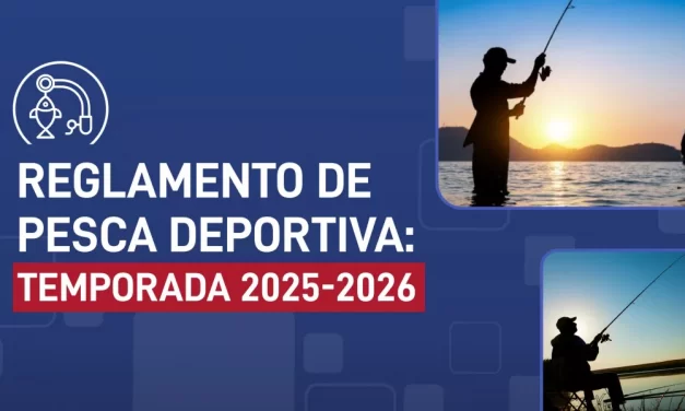 Está vigente el reglamento de Pesca deportiva para la temporada 2025-2026