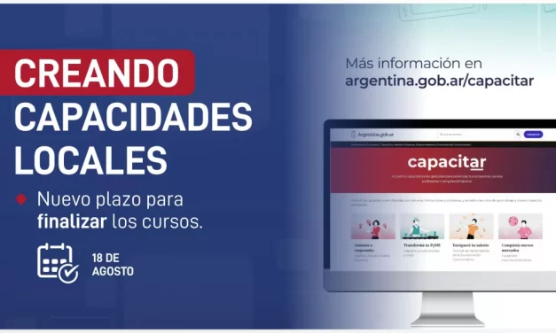 Creando Capacidades Locales: nuevo plazo para finalizar el cursado