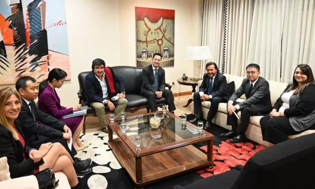 El Gobernador se reunió con directivos de la minera PLASA para avanzar en un proyecto sustentable de litio en el Salar de Diablillos