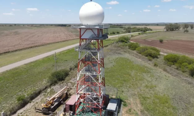Finalizó el montaje del nuevo Radar Hidrometeorológico en Las Lajitas