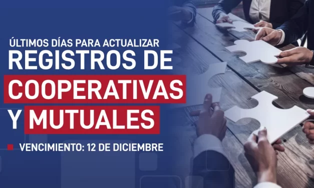 Vence el plazo para actualizar registros de cooperativas y mutuales en Salta