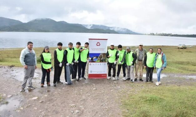 Realizaron una jornada de limpieza en el Dique Campo Alegre y el perilago