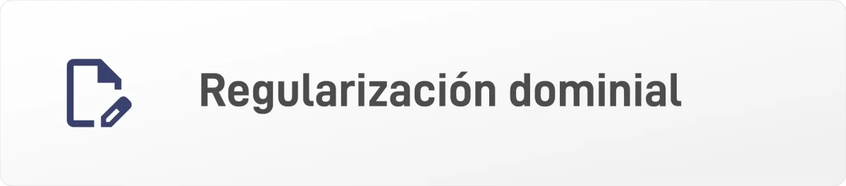 REGULARIZACIÓN DOMINIAL